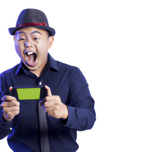 A lucky player celebrating a big win on Mega888