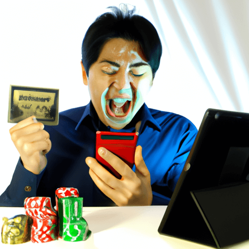 Lucky player celebrating a big win at PUSSY888 Casino