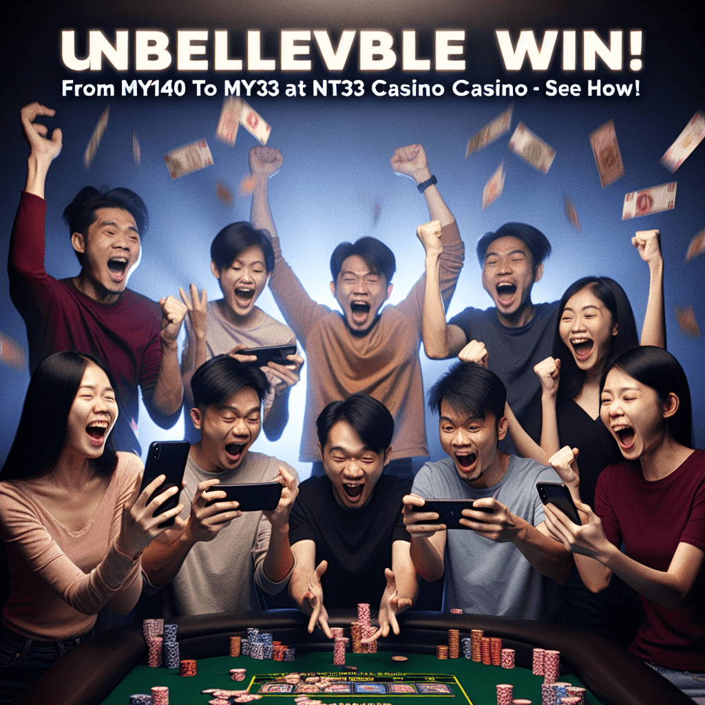 ชนะใหญ่ที่ NTC33 Casino จาก MYR40 เป็น MYR1,500